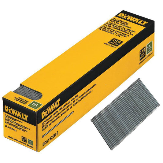 DEWALT DCA15250-2 Collated Angled Finishing Nails Gauge in. 500-pk. NEW LOT 2041